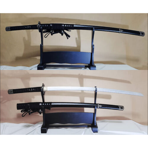 竹光模造刀　山本勘助　拵 戦国時代 武将 軍司　黒太刀