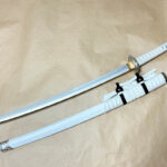 竹光「小烏丸」刀剣乱舞 全長95cm/約62.8cm刃長 鋒両刃造 時代劇小道具