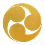 蒔絵「土方歳三」家紋シール｜左三つ巴（ひだりみつどもえ）・「新選組」シリーズ・和グッズ・京蒔絵・京都全