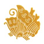 蒔絵「坂本龍馬」家紋シール｜組み合わせ角に桔梗・幕末シリーズ・和グッズ・京蒔絵・京都全