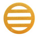 蒔絵「近藤勇」家紋シール｜丸に三つ引き・「新選組」シリーズ・和グッズ・京蒔絵・京都全