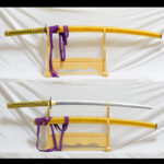 竹光「南泉一文字（打刀）」刀剣男子 レプリカ拵え なんせんいちもんじ 千段風藤巻鞘 刀剣乱舞 模造刀 居合刀 日本刀 本格時代劇小道具