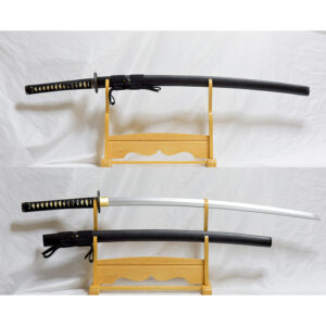 竹光模造刀 黒石目・大刀 金具なし鞘 102cm2尺3寸5分刃長 安い安価日本刀打刀・時代劇小道具